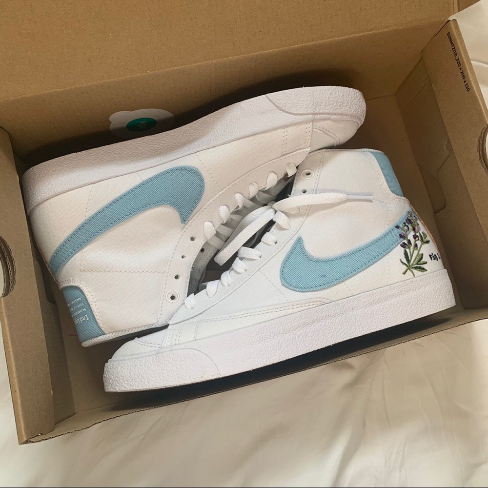 Nike Blazer Mid 77 Indigo Light Blue Plant Dye